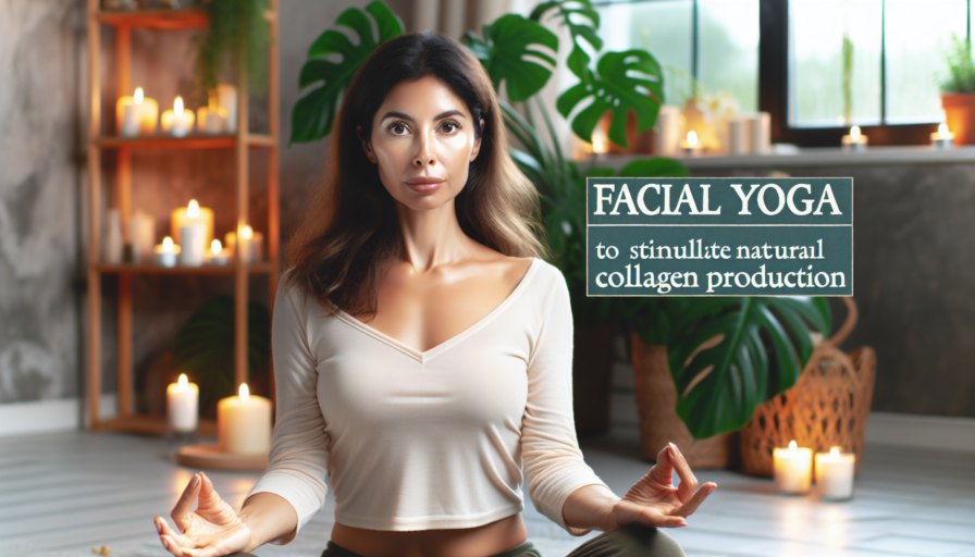 Yoga facial para estimular la producción natural de colágeno